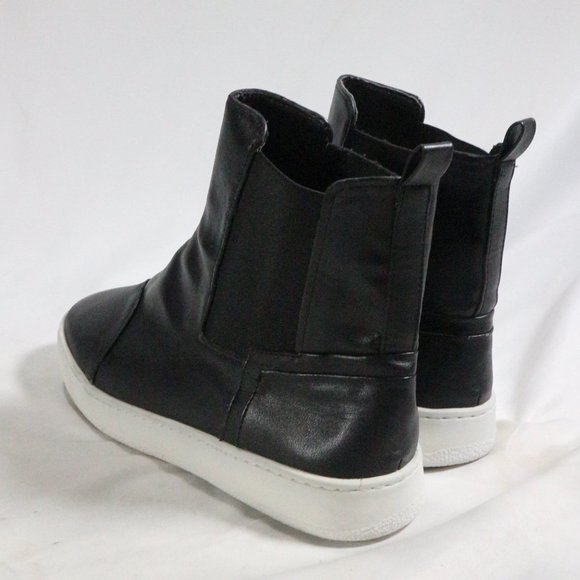 LFL by LUST FOR LIFE Black Vegan Leather Slip On Sneaker Boots Sz 10 - Picture 8 of 12